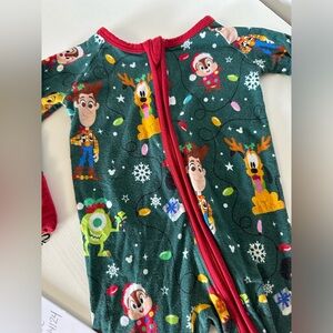 Little Sleepies Mickeys Christmas Party zippy 0-3 months